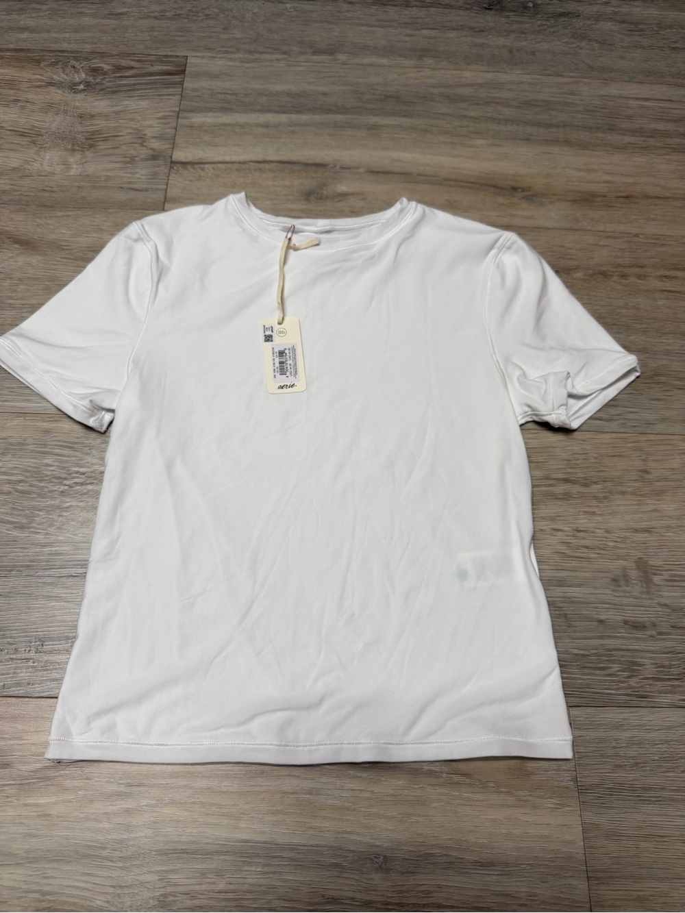 Women’s Smoothez By Aerie XS White Short Sleeve Top
